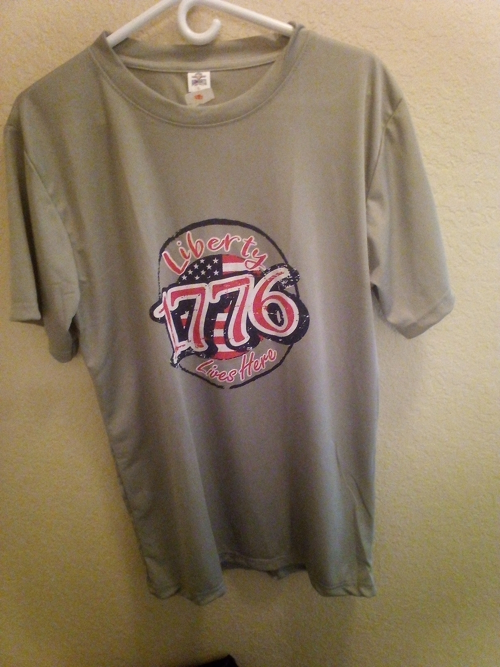 Liberty 1776 Graphic Tee in Light Olive